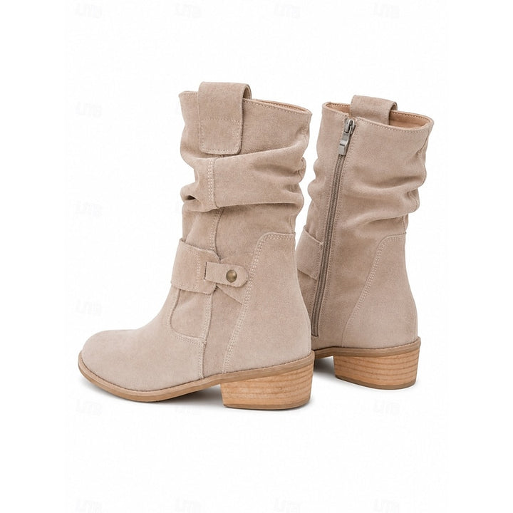 Marlene | Slouchy Buckle Ankle Boots