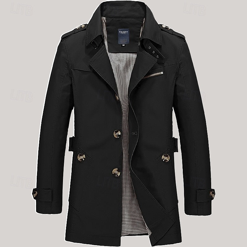 Wallace | Refined Single-Breasted Trench Coat