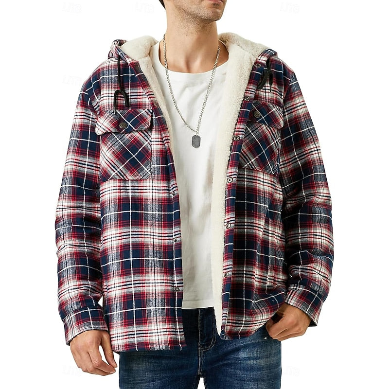 Chandler | Hooded Plaid Shacket
