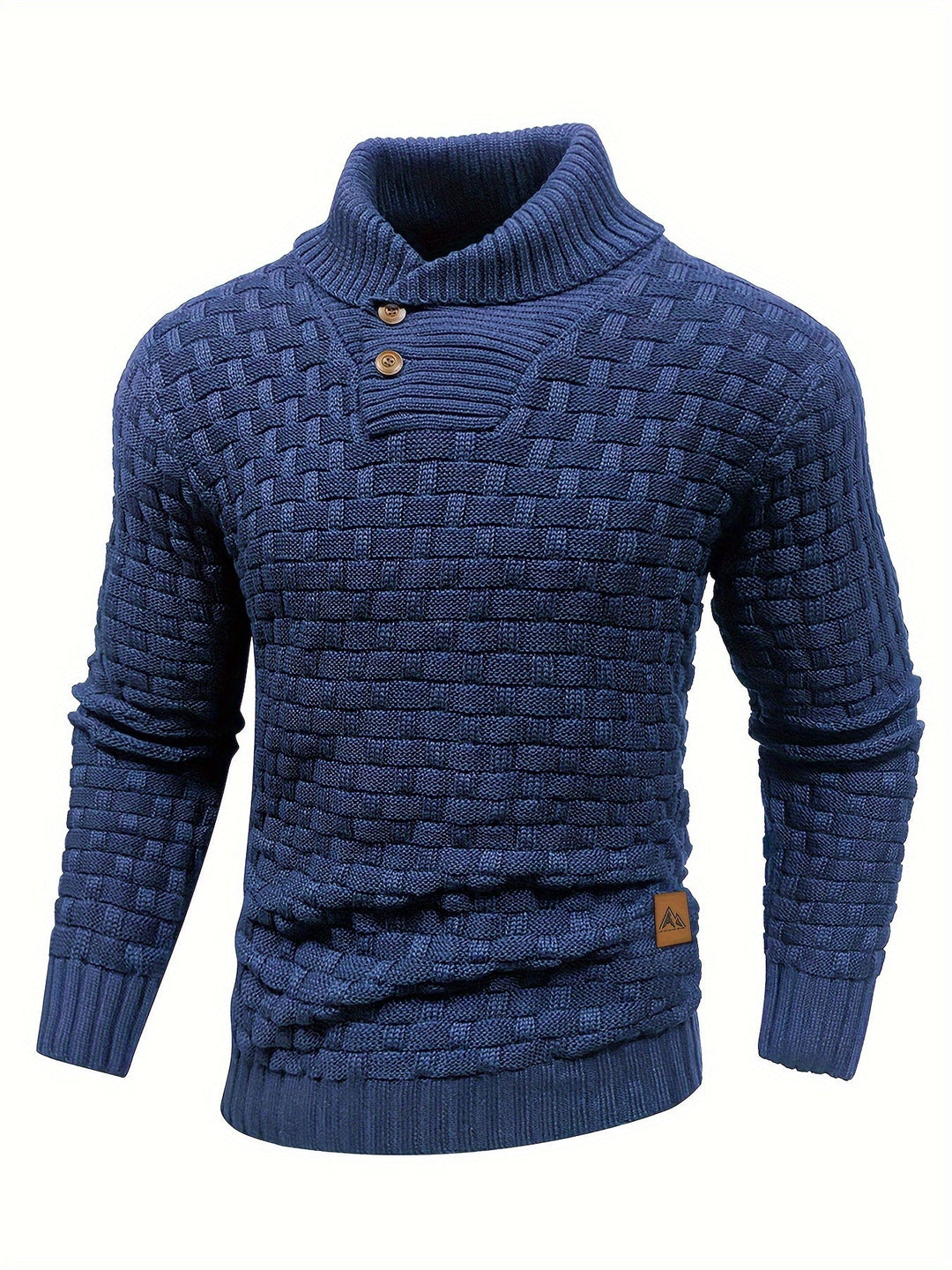 Garrett | Textured Shawl-Collar Sweater