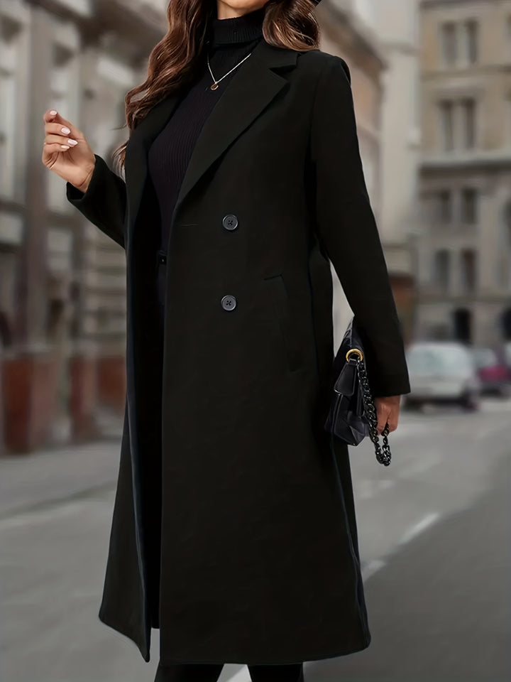 Genevra | Double-Breasted Longline Coat