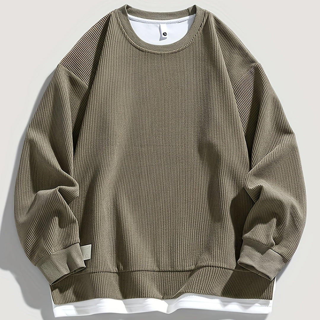 Brooks | Layered Crewneck Sweatshirt