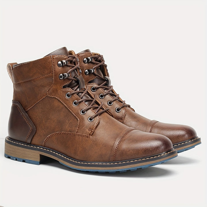 Bradley | Cap-Toe Lace-Up Boots