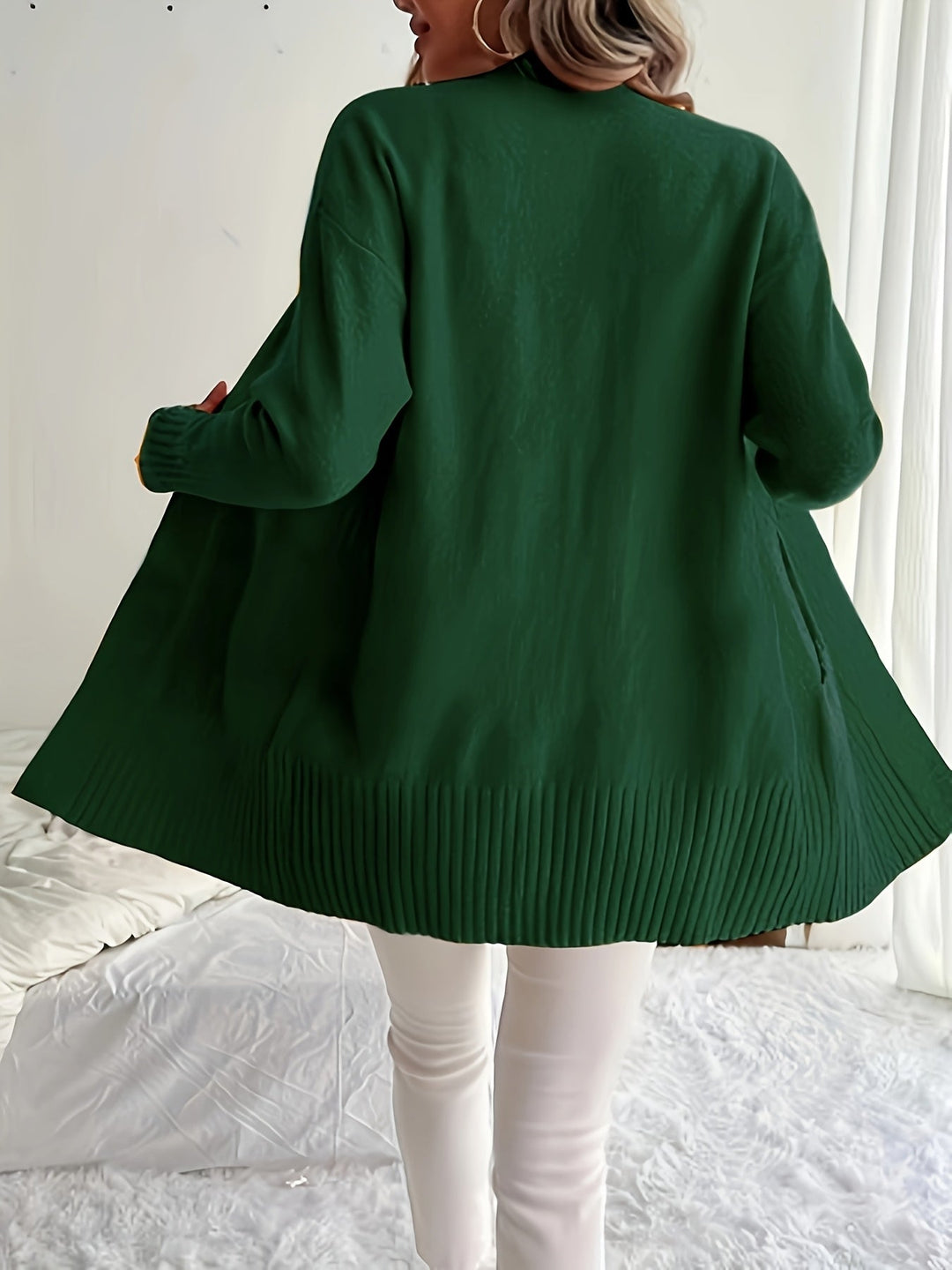Miriam | Open-Front Draped Cardigan