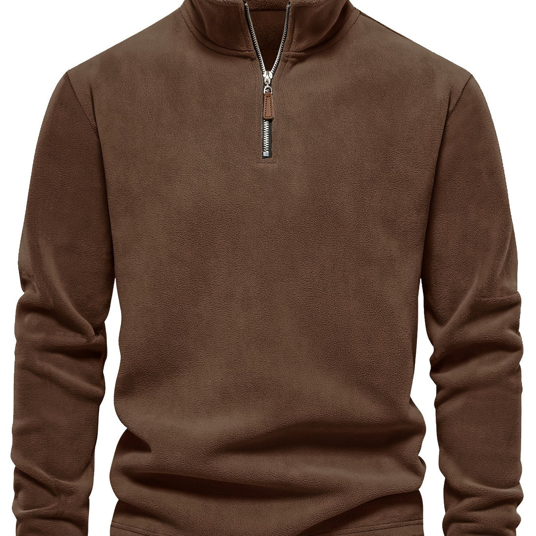 Roland | Stand-Collar Half-Zip Pullover