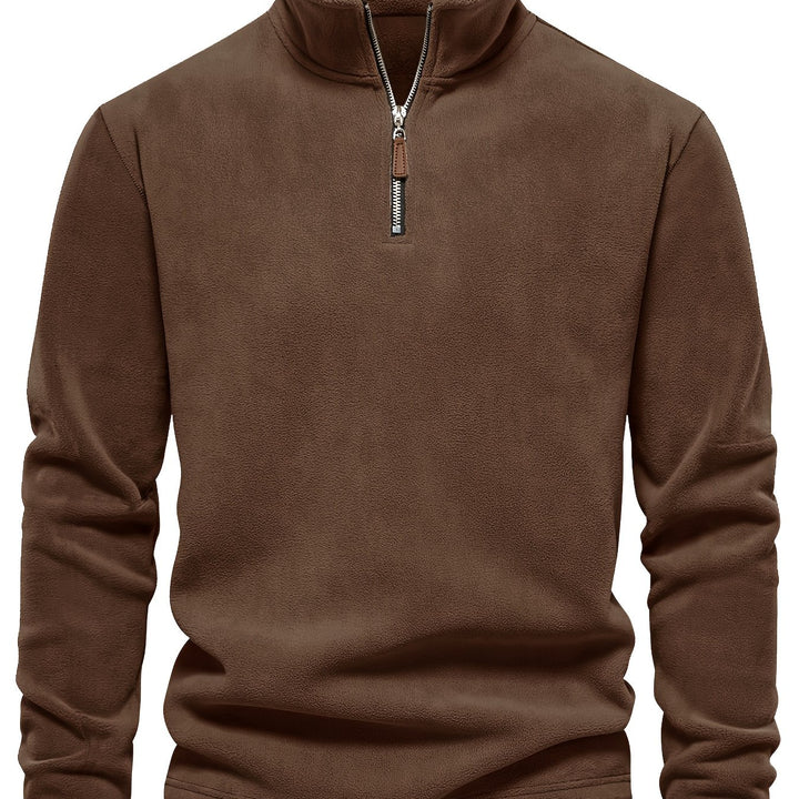Roland | Stand-Collar Half-Zip Pullover