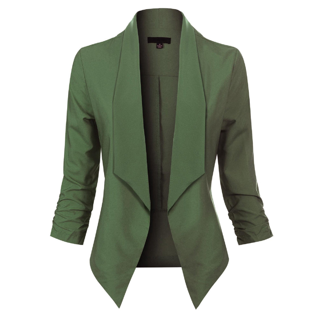 Vera | Open-Front Draped Blazer