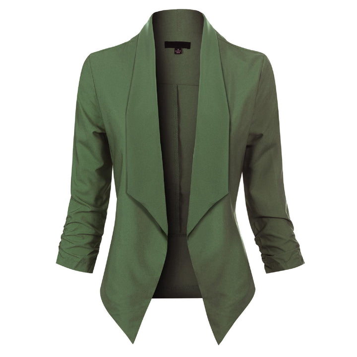Vera | Open-Front Draped Blazer