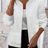 Rowena | Textured Zip-Front Jacket