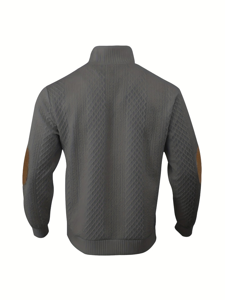 Alden | Stand Collar Textured Sweater