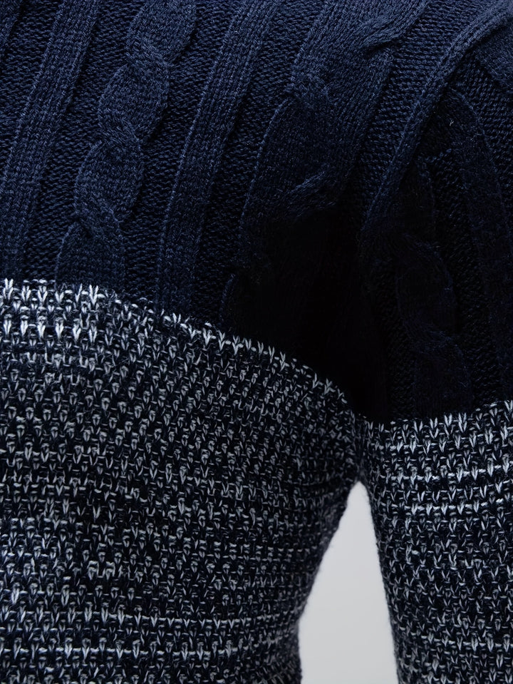 Clayton | Colour-Block Crew Neck Sweater