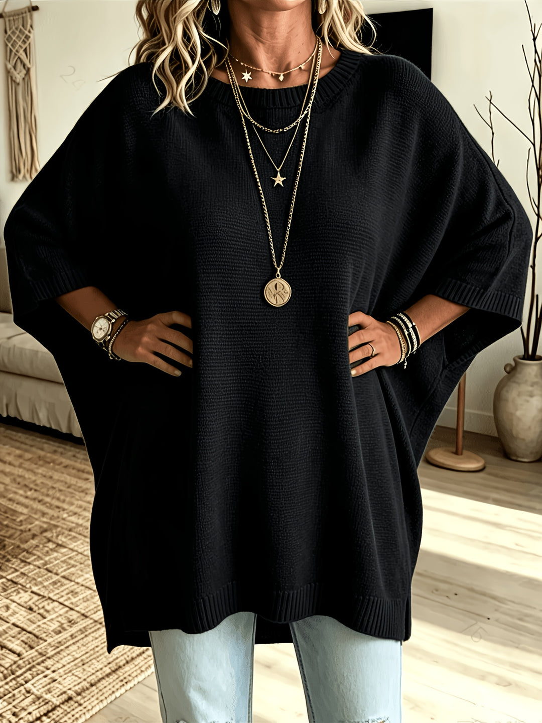 Cassia | Relaxed Batwing Sweater