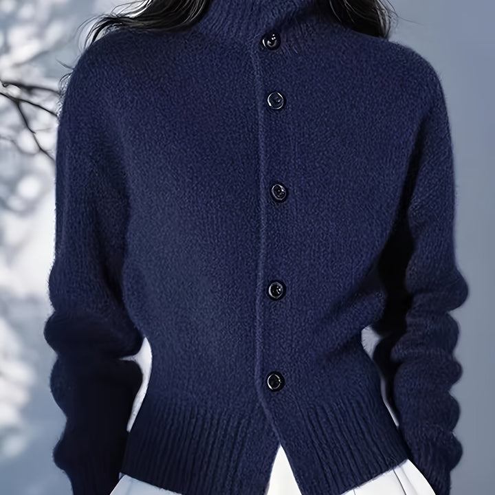 Juliana | Refined High-Neck Cardigan