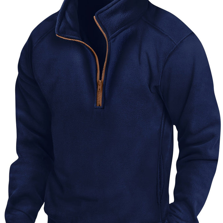 Rhys | Stand-Collar Half-Zip Pullover
