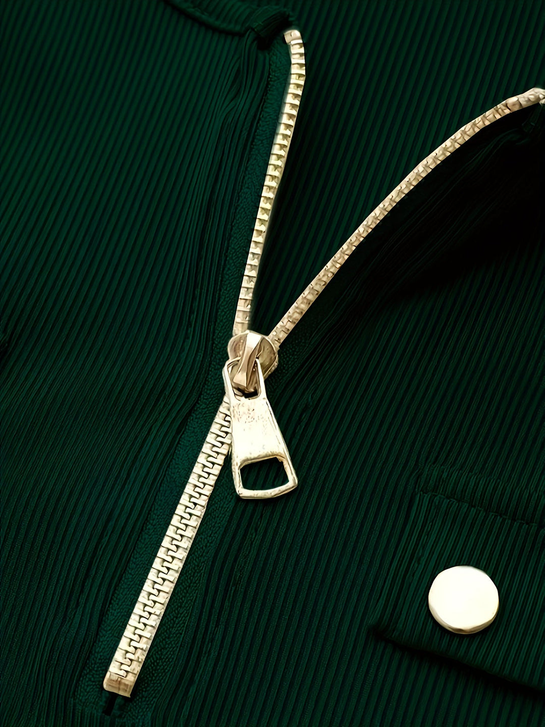 Priscilla | Ribbed Zip-Neck Top