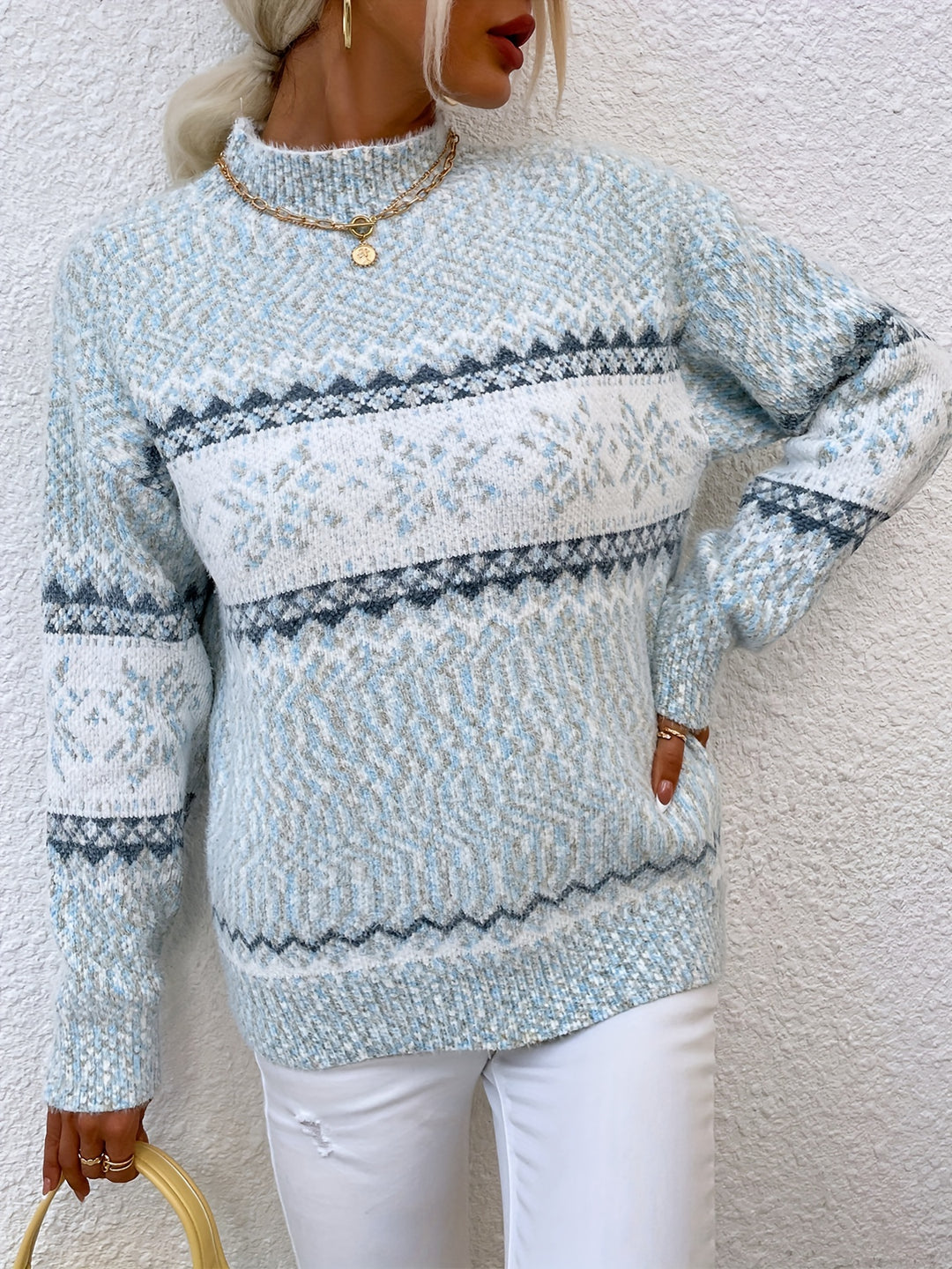 Elspeth | Snowflake Christmas Sweater