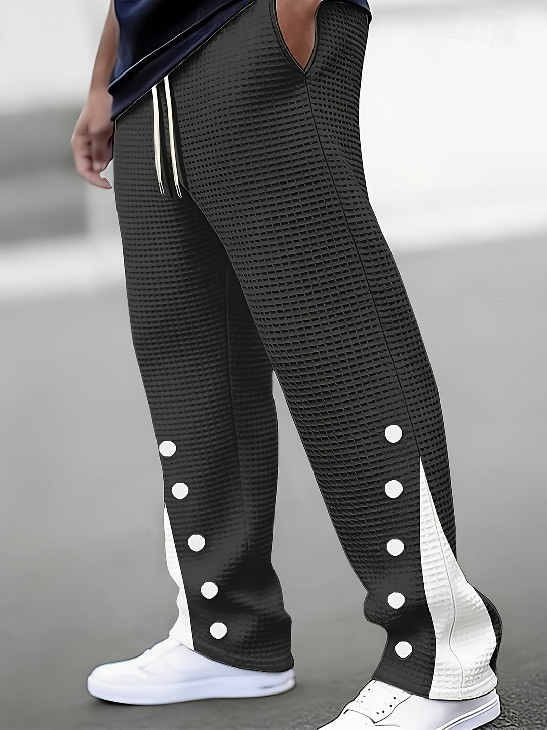 Desmond | Textured Wide-Leg Casual Pants