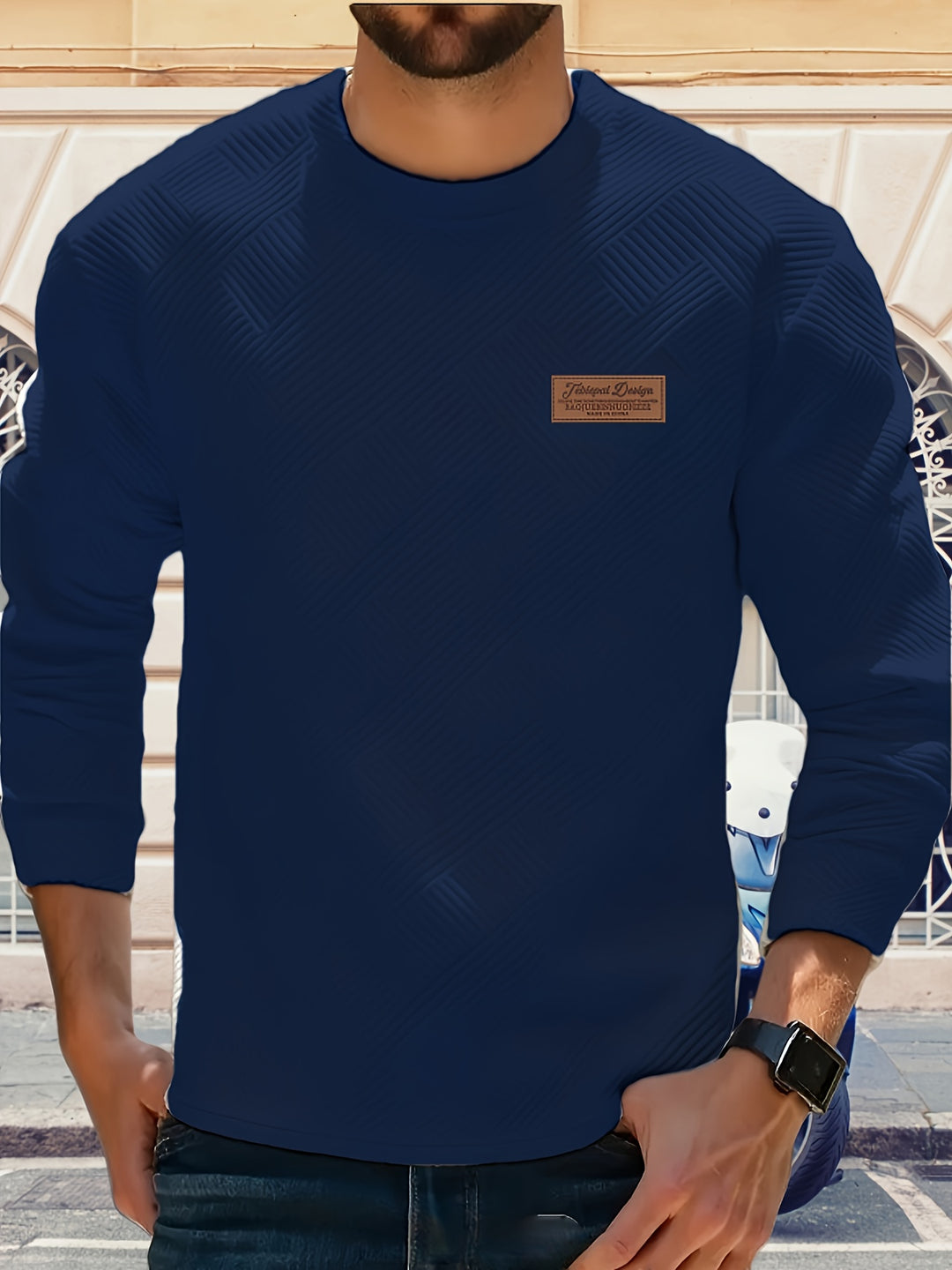 Clifford | Textured Crew Neck Sweatshirt