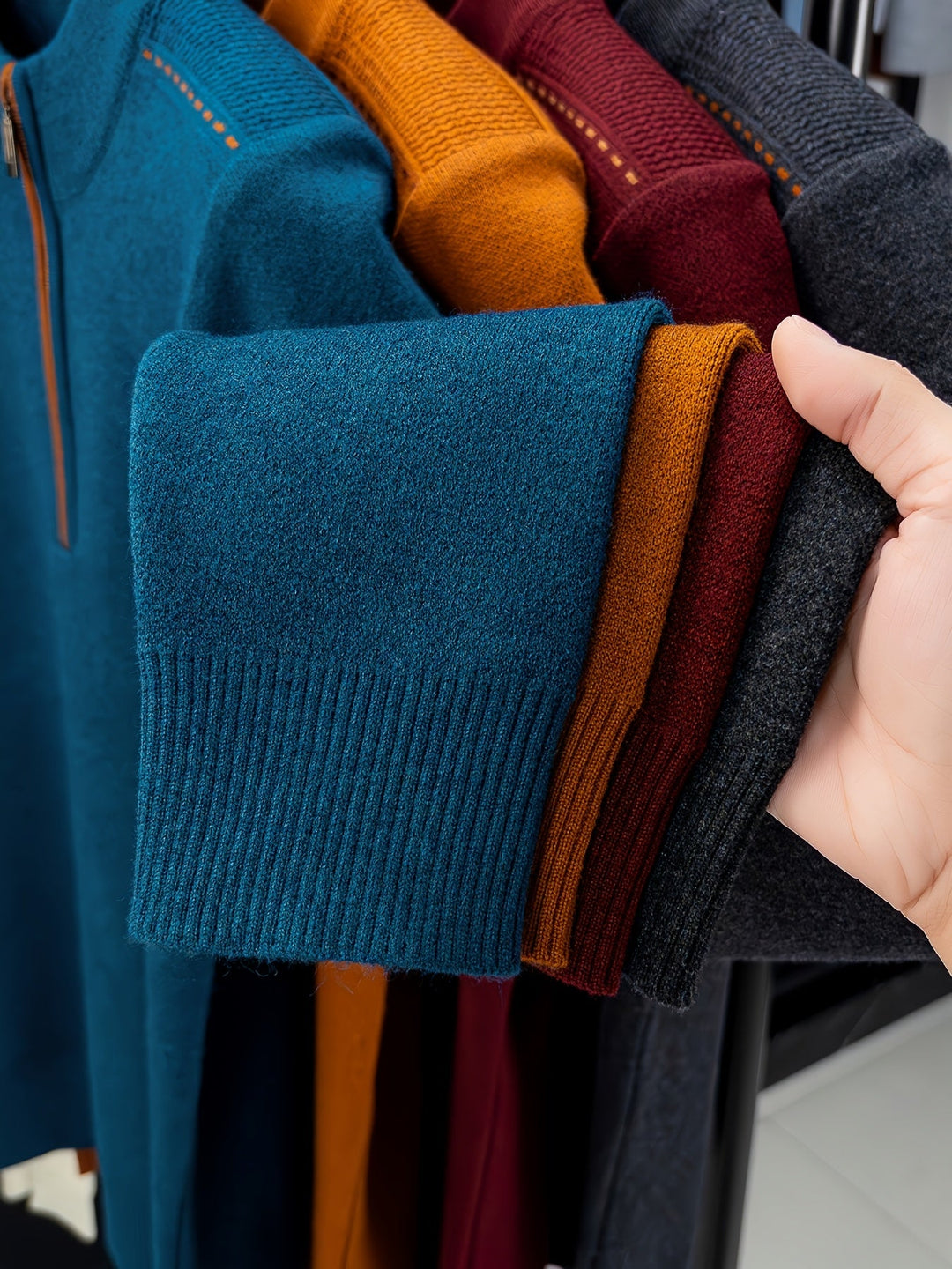 Malcolm | Half-Zip Knit Sweater
