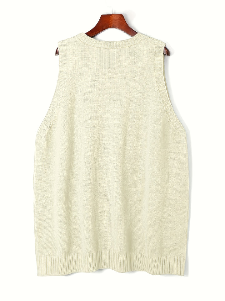 Annalise | Relaxed V-Neck Sweater Vest