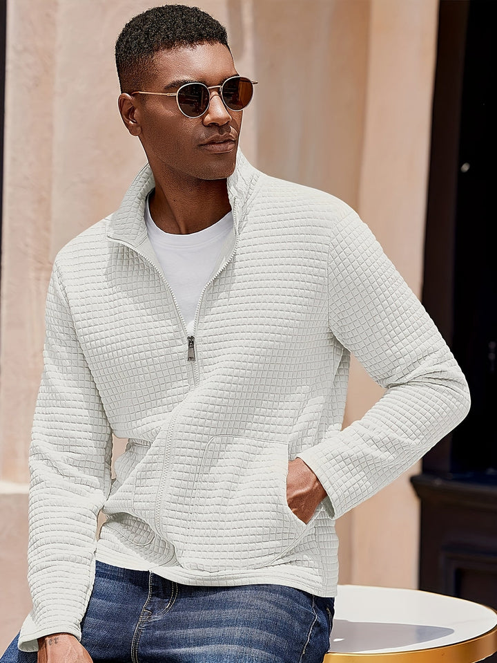 Landon | Textured Zip-Up Jacket