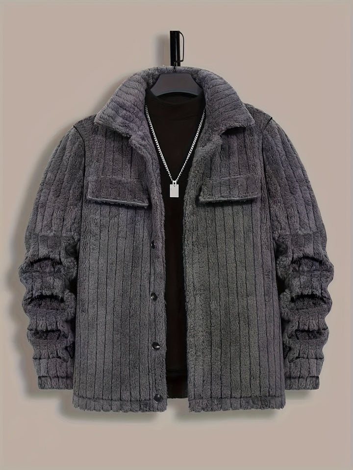 Rhys | Textured Button-Front Jacket