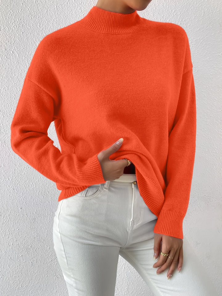 Lucille | Cozy Mock Neck Sweater