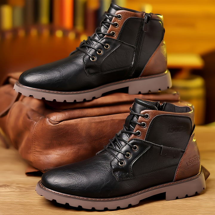 Cedric | Rugged Lace-Up Boots