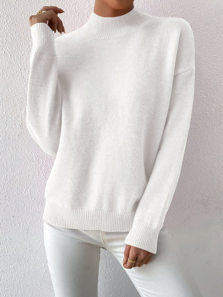 Lucille | Cozy Mock Neck Sweater