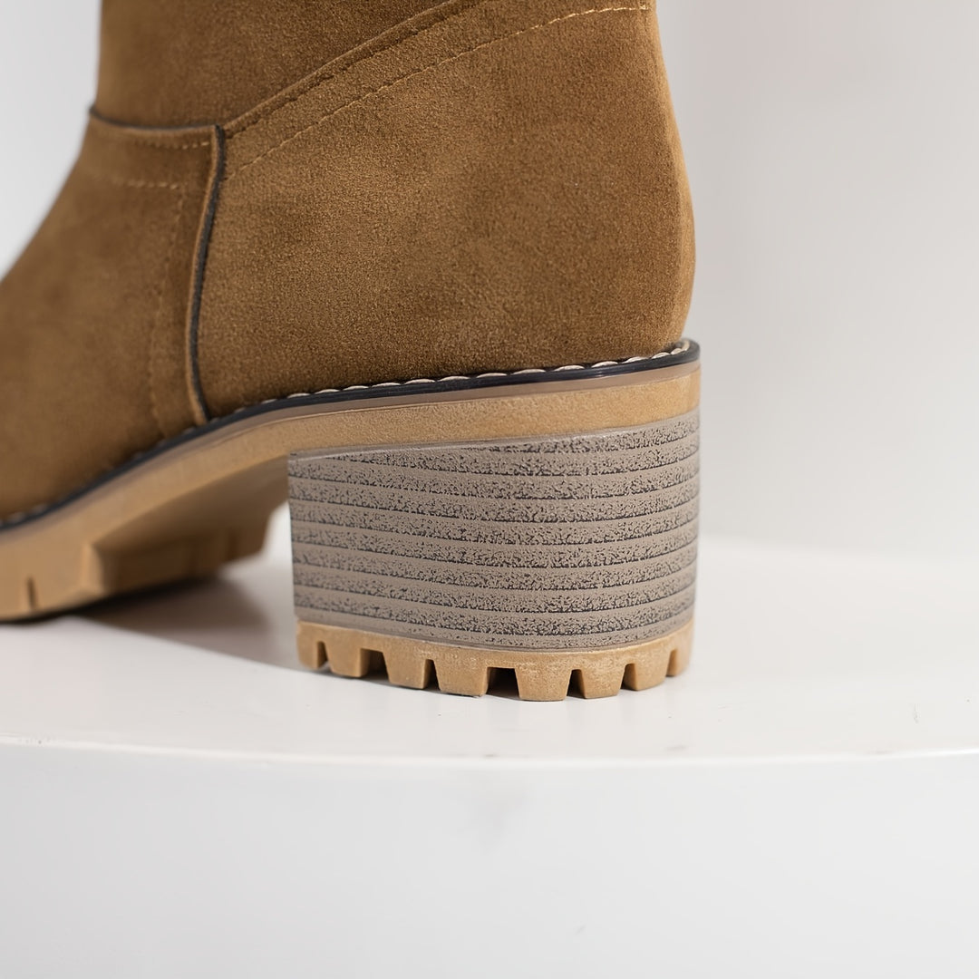 Marianne | Cozy Block-Heel Ankle Boots