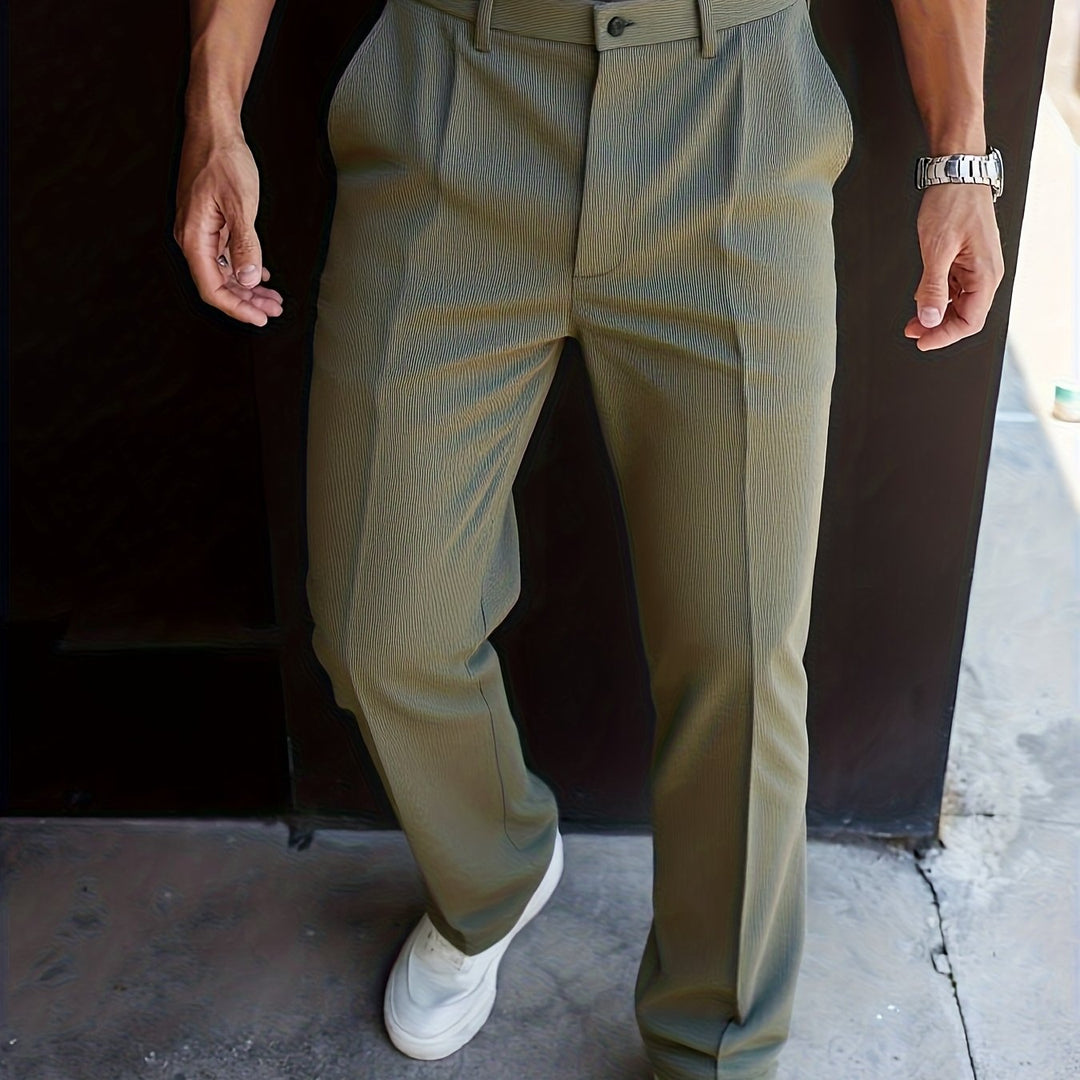 Carson | Tailored Straight-Leg Pants