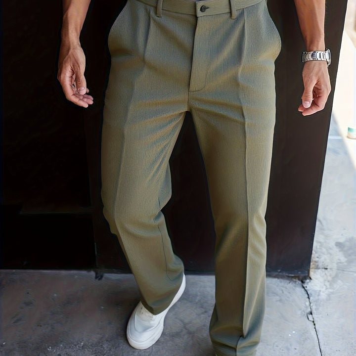 Carson | Tailored Straight-Leg Pants