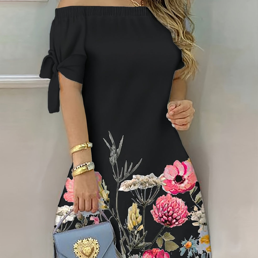 Claire | Floral Off-Shoulder Mini Dress