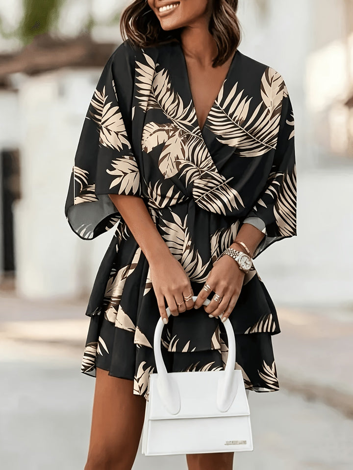 Valerie | Printed Wrap Mini Dress
