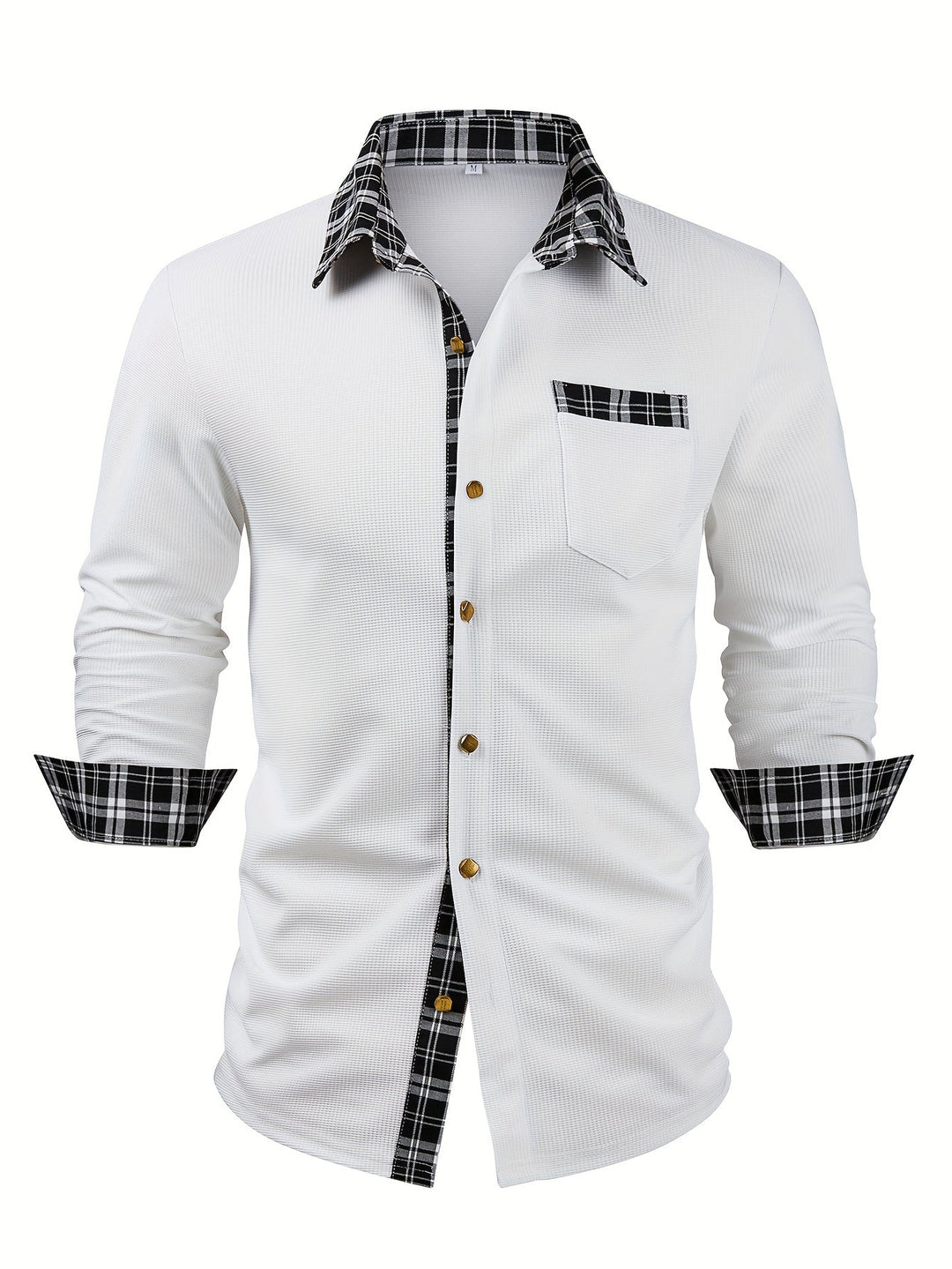 Everett | Textured Contrast-Trim Shirt
