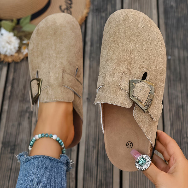 Harper | Classic Buckle Everyday Mules