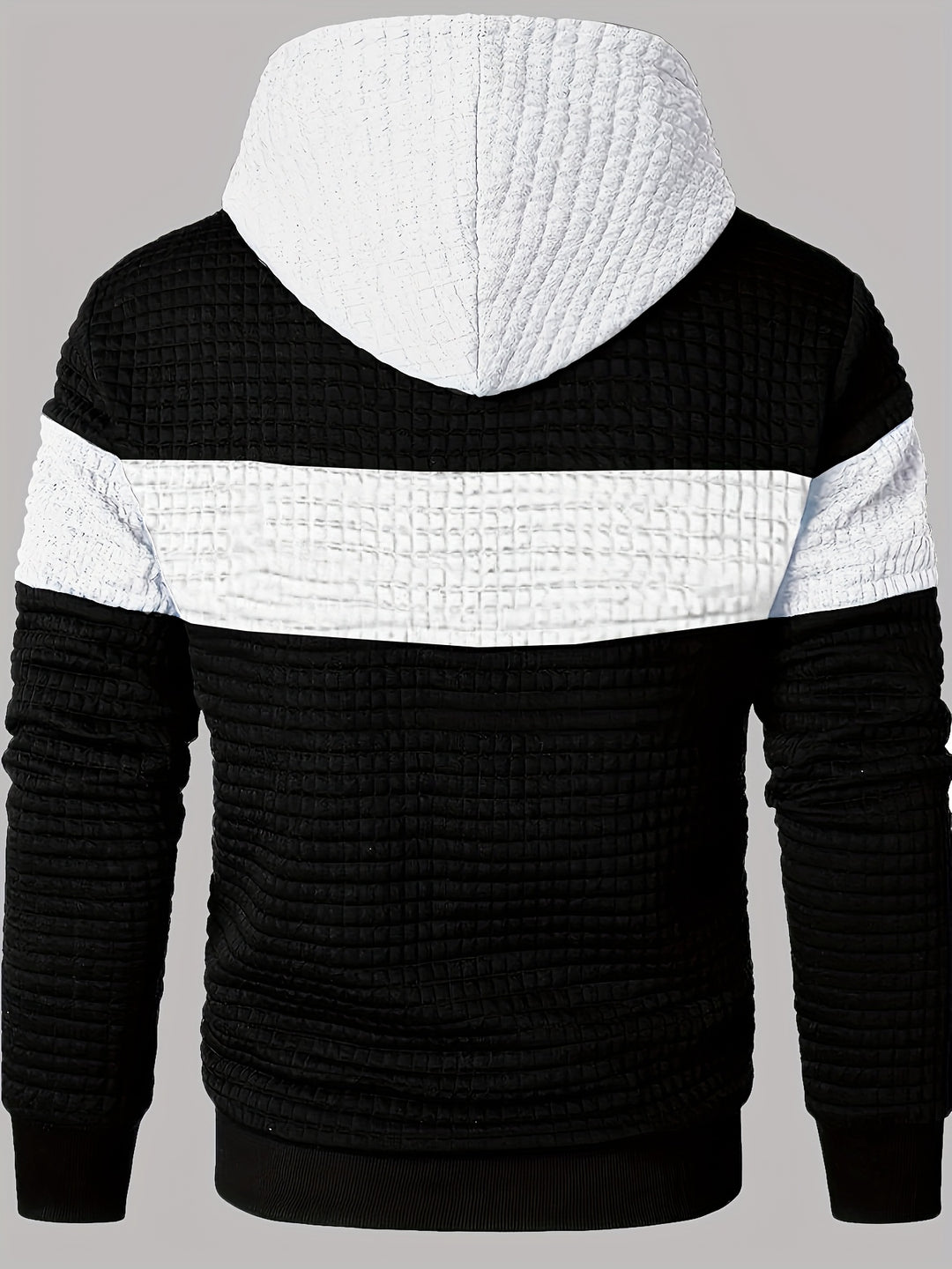 Russell | Textured Colour-Block Hoodie
