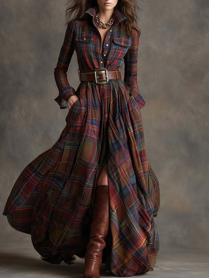 Lauren | Classic Belted Button-Up Shirt Dress