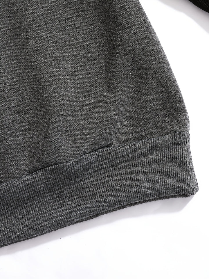 Merrick | Raglan-Sleeve Crew Neck Sweatshirt