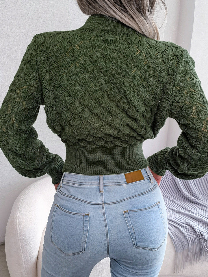 Willa | Textured Cropped Sweater