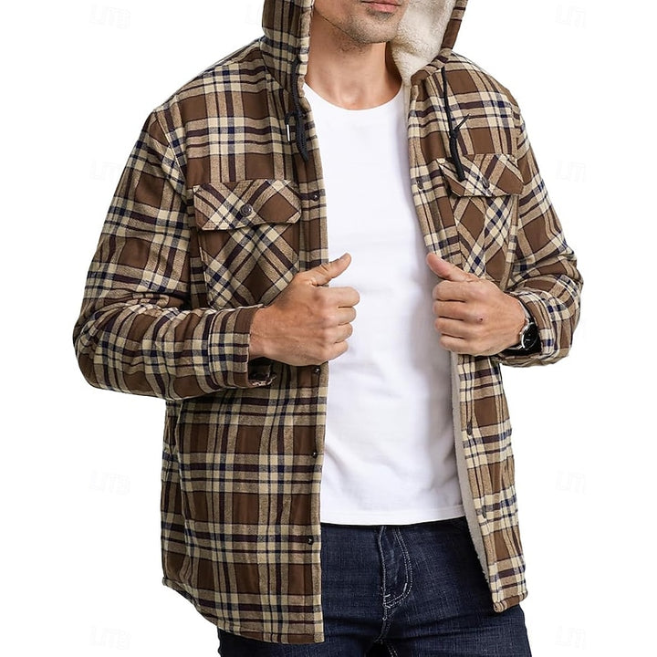 Chandler | Hooded Plaid Shacket