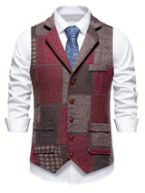 Harold | Classic Patchwork Tweed Waistcoat