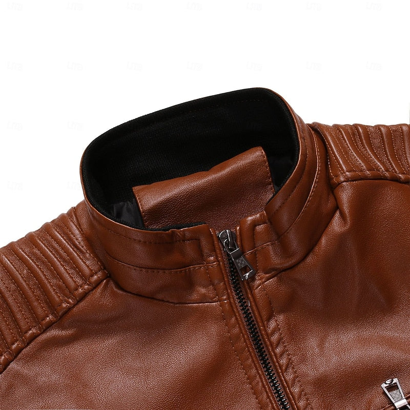 Damon | Stand-Collar Moto Jacket