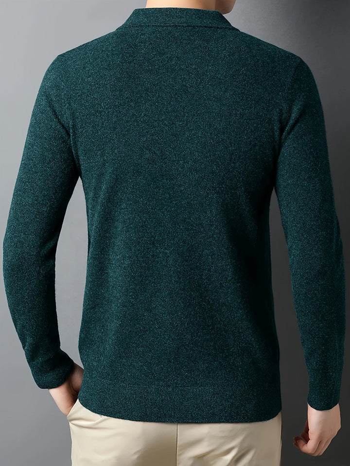 Wesley | Refined Collared Polo Sweater