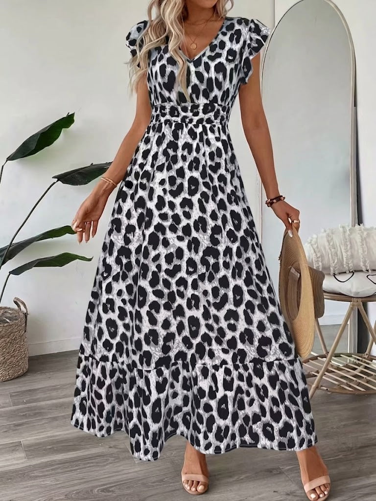 Candice | Sleeveless Aztec Midi Dress