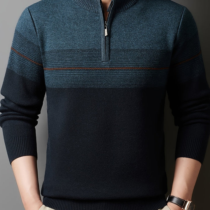 Gregory | Refined Half-Zip Sweater