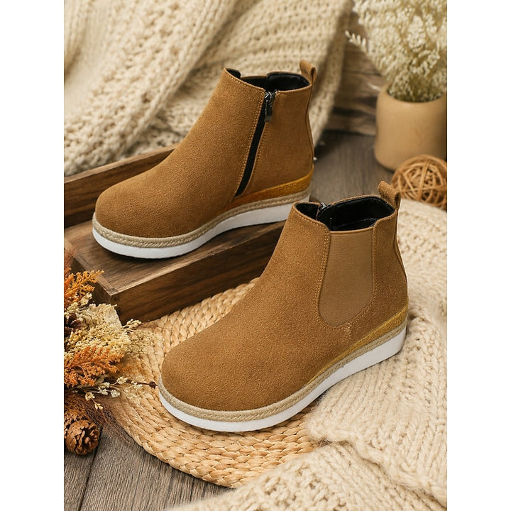 Della | Wedge Chelsea Ankle Boots