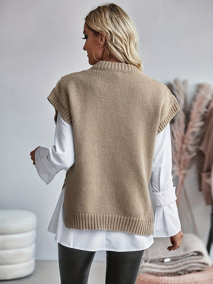 Rosetta | Cable-Knit Sweater Vest