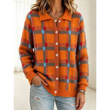 Gemma | Checked Button-Front Cardigan