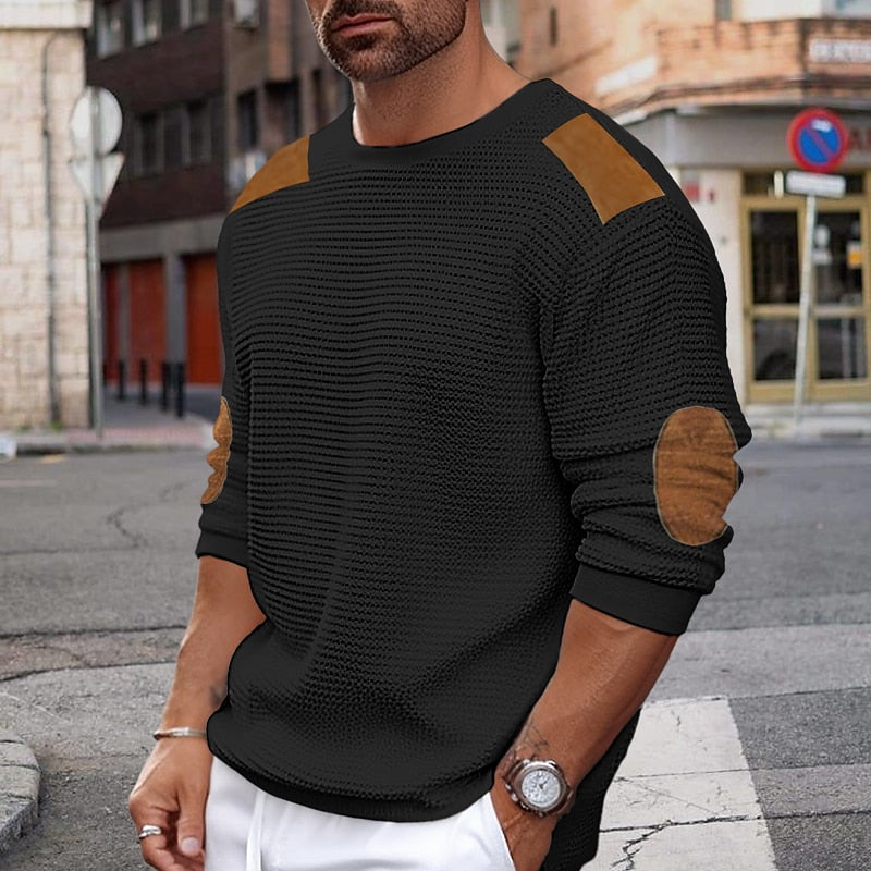 Anders | Patch-Detail Crewneck Sweater